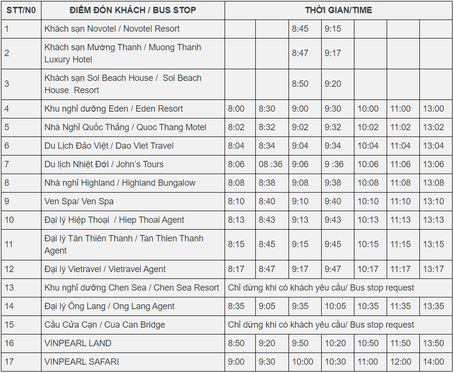 Bus Vinpearl Safari Phú Quốc đón khách