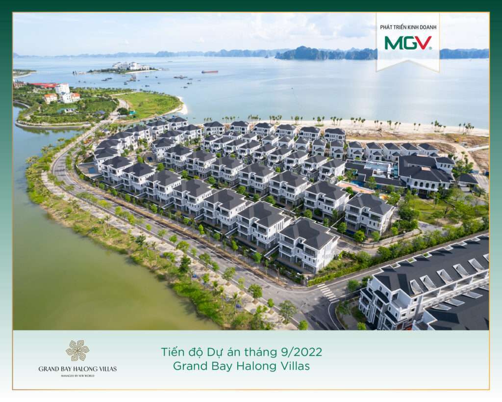 Tiến độ Grand Bay Halong Villas 9.2022